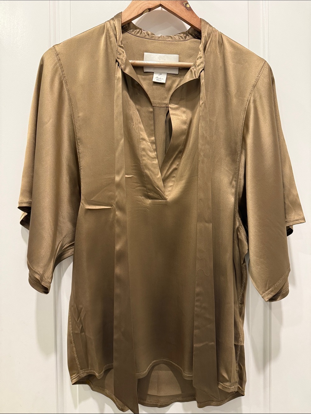 Brochu Walker Brown Satin Blouse